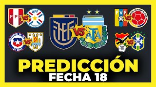 Predicción y Análisis Fecha 18 Eliminatorias Sudamericanas Qatar 2022  Tabla de Posiciones ⚽🏆 [upl. by Seppala]