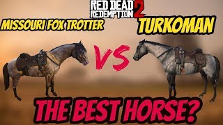 RDR 2 Turkoman VS Missouri Fox Trotter  Battle Of The Best Horse [upl. by Maynord784]