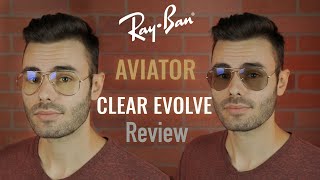 RayBan Aviator Clear Evolve Review [upl. by Vorfeld107]