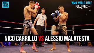 Nico Carrillo vs Alessio Malatesta  WMO World Title  Supershowdown Full Fight [upl. by Oam]