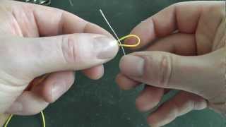 How To Tie Fly Line To Backing Using The Albright Knot [upl. by Yreme]