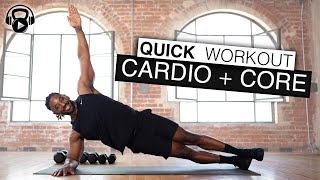 5 Minute  QUICK WORKOUT  Cardio  Core [upl. by Ecirtam128]