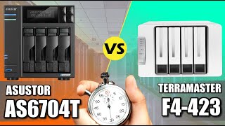 Asustor Lockerstor 4 Gen 2 vs Terramaster F4423 NAS [upl. by Harima]