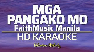 MGA PANGAKO MO  KARAOKE  Female Key G [upl. by Gurl794]