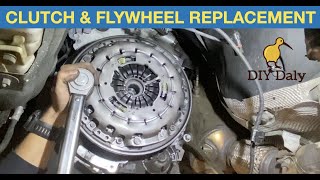 How to replace the Clutch amp Dual Mass Flywheel on a BMW 1 series [upl. by Aserehtairam]