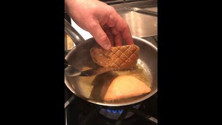 Cooking Seared Foie Gras [upl. by Palecek]