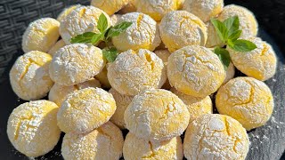 Biscotti Morbidi al Limone 🍋 che si Sciolgono in bocca 🤤 [upl. by Julio176]