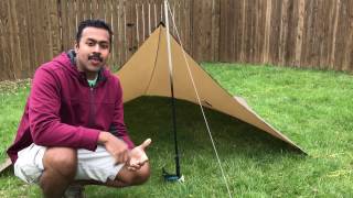 How to easily setup a tarp without trees [upl. by Netsrik873]