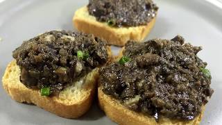 Tapenade aux Olives Noires  Black Olive Tapenade [upl. by Nomzzaj890]