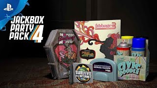 The Jackbox Party Pack 4  Launch Trailer  PS4 [upl. by Sumahs]