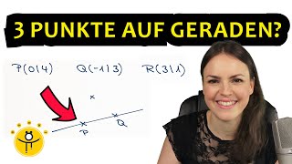 Liegen 3 PUNKTE auf der GERADEN – Punktprobe überprüfen lineare Funktion aufstellen [upl. by Harvie587]