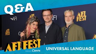 UNIVERSAL LANGUAGE UNE LANGUE UNIVERSELLE Conversation at AFI FEST presented by Canva [upl. by Hsiekal]