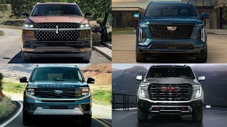 2025 Ford Expedition vs GMC Yukon vs Lincoln Navigator vs Cadillac Escalade  SUV Showdown [upl. by Leola]