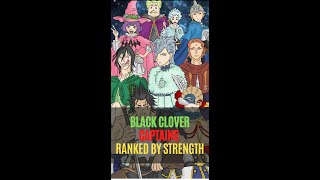 Black Clover Captains Ranked By Power [upl. by Eldrid569]