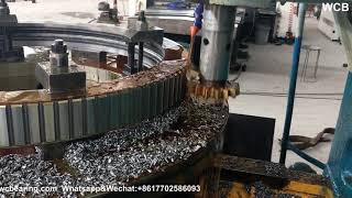 WCB geared slewing ring bearing manufacturers how to diy a small turntable bearing  gear shaping [upl. by Colver]