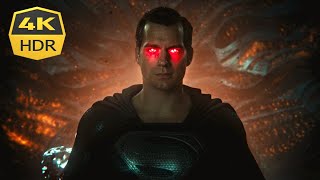 4K HDR  Superman vs Steppenwolf  Superman Rescues JL  JL Snyder Cut [upl. by Zischke]