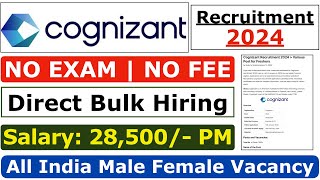 Cognizant Recruitment 2024  Work From Home Jobs  Cognizant Jobs For Freshers  Cognizant Jobs 2024 [upl. by Nyrhtac]