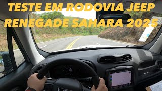 Teste em Rodovia Jeep Renegade Sahara T270 2025  Faz bonito no consumo 4K 60 [upl. by Aiki]