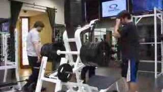 1400 pounds  calf raises [upl. by Annawahs]