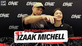 Izaak Michell Prefight Interview  ONE Fight Night 21 [upl. by Kamerman500]