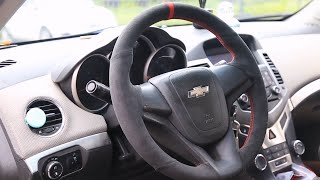 How to install the steering wheel cover  STITCHINGCOVER [upl. by Stroud]