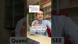 🛑QUANDO SERVE L’ISEE PER IL BONUS NIDO [upl. by Eimirej330]