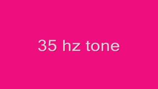 35 hz bass tone [upl. by Zitah]