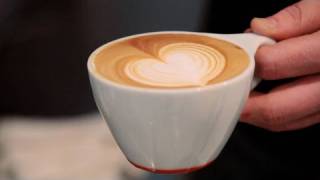 How to Make a Latte Art Heart  Perfect Coffee [upl. by Erdei]