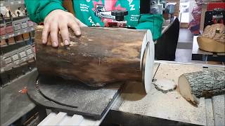 EthAnswers Cutting Log Cookies On a Bandsaw With The Little Ripper High In Fibre [upl. by Eizzil]