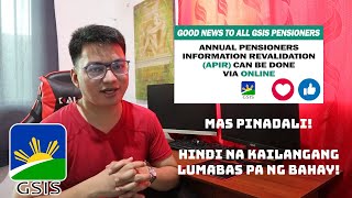 GSIS APIR Annual Pensioners Information Revalidation 2022  Step by Step Procedures and FAQs [upl. by Sulohcin]