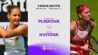 Karolina Pliskova vs Petra Kvitova  2023 Berlin Round 1  WTA Match Highlights [upl. by Naid]