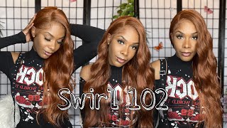 Affordable Ginger Wig  Outre Melted Hairline Swirlista Glueless Lace Front Wig  Swirl 102 [upl. by Htepsle]