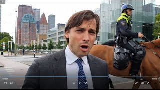 Thierry baudet bij de kermis demonstratie Malieveld Den Haag A12 richting Den Haag weer open [upl. by Ettena]