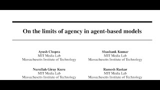 QA On the limits of agency in agentbased models [upl. by Kiran857]