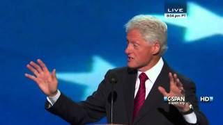 Bill Clinton speaks at the 2012 DNC CSPAN  Full Speech [upl. by Mcneely13]