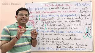 Medicinal Chemistry II 32 Antiarrythmic Drugs Mechanism of Action of Beta Blocker  Arrhythmia [upl. by Dahlstrom]