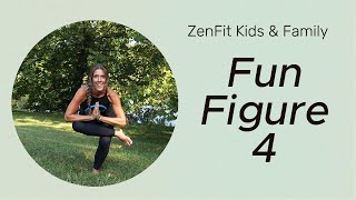 Kids Fun Yoga Figure 4 Variations [upl. by Amasa]