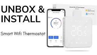 Smart Underfloor Wifi Hearting Thermostat Installation Meross [upl. by Artemed]