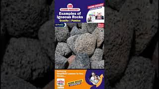 Examples of Igneous rocks Granite Pumice [upl. by Kraus]