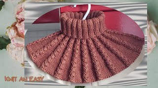 How to Knit Neck Warmer Neck Warmer Knitting Tutorial [upl. by Schacker864]