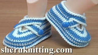 How Do you Crochet Baby Booties [upl. by Gottwald]