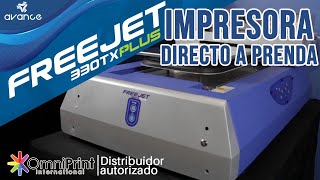 Impresoras para Playeras o Prendas Textiles Claras y Obscuras OMNIPRINT FREEJET 330TX Series [upl. by Rosemaria759]