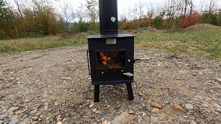 We Finally Have Heat Wood Stove Install in the Shed [upl. by Nohtanoj]