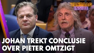 Johan trekt conclusie na terugtrekken Pieter Omtzigt Dan ben je ongeschikt voor die baan [upl. by Cody356]