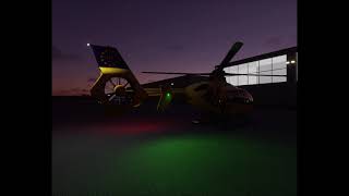 MSFS 2020  H135 Mod  US style strobe lights test [upl. by Ehtyaf]