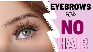 ALOPECIA EYEBROWS  How I create natural eyebrows with no hair  Lauren Neate [upl. by Karly]