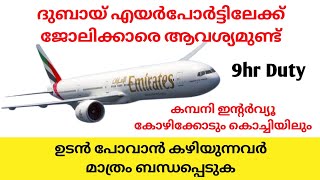 Dubai Airport Jobs Malayalam  Job Vacancy in Logistics Company  Gulf Jobs Malayalam  Airport Jobs [upl. by Clava]