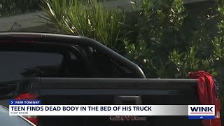 Teen finds dead body in bed of his truck [upl. by Fennessy]