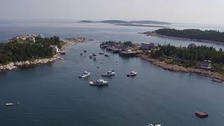 Matinicus Island Maine Aerial Harbor Tour DJI 0292 [upl. by Nojel841]