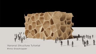 Voronoi Contour Structure Rhino Grasshopper Tutorial [upl. by Uht]